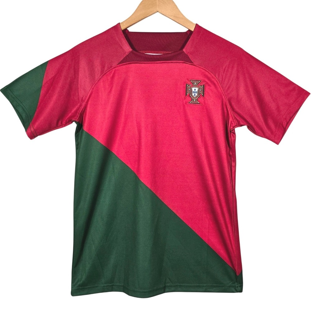 Portugal Soccer Jersey Ronaldo 7 Red Green Football Shirt Size‎ XL Read